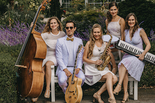 band in white
