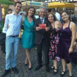 Gruppenbild mit dem ehemaligen OB Feldmann aus Frankfurt