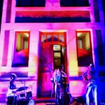 Great Gatsby Musikgruppe beim Auftritt im Weimar vor dem Nietzsche Archiv