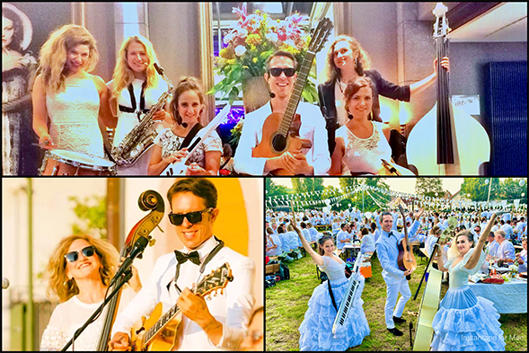 white Dinner event band
